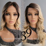 (Heather) Body wave lace front wig with shifting part