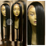 100% virgin Remy human hair straight lace front wig