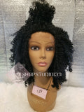 (Chloe) Human Hair Blend Kinky Curly Lace Front