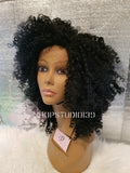 (Chloe) Human Hair Blend Kinky Curly Lace Front