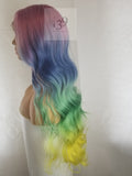 Unicorn is a celebrity inspired body wave lace front wig with