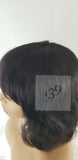 Sarai is 100% Human Hair Wavy Bob With Bangs perfect for all skin tones