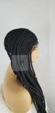 Fancy is Braided lace front wig with jewelry 26'