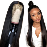 Bone Straight Human Hair Free Parting Lace Front Wig