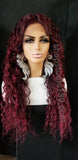 (Annette) Water wave lace front wig with shifting part