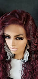 (Annette) Water wave lace front wig with shifting part