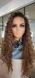 (Susan) Free Part Lacr front water wave wig