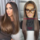 (Diamond) Sexy Soft swiss Lace Front Wig with natural baby hair and shifting part