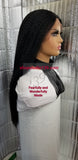 Yaki lace front wig with shifting part