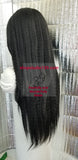 Yaki lace front wig with shifting part