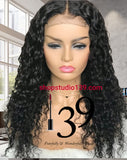 Human Hair Lace Front Wigs Water Wave Lace Frontal Wigs Wet and Wavy Human Hair Wig with Baby Hair Pre Plucked Hairline