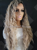 (Milly) Water Wave HD Lace front with shifting part