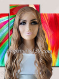 (Keren) HD Lace Front Deep wave shift Part wig