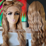 (Keren) HD Lace Front Deep wave shift Part wig