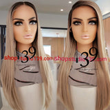 (Jan) HD lace front wig with shifting part