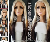 (Chris) 3 tone balayage HD lace front wig