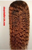 100% Human Hair Lace Front WaterWave Wig