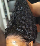 (87) Sexy Water Wave 100% Human Hair Lace Front Wig