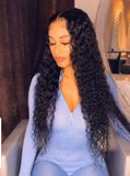 Human Hair Lace Front Wigs Water Wave Lace Frontal Wigs Wet and Wavy Human Hair Wig with Baby Hair Pre Plucked Hairline