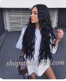 (Mandy) Sexy wavy lace front wig with transparent lace