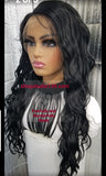 (Mandy) Sexy wavy lace front wig with transparent lace