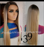 (Yogi)3 tone hd lace ftont wig with shifting part