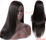 celebrity wow factor 30 inch Beautiful straight Virgin Human Hair Lace Front Wig With Free part spaceing 13x6 inches 200 density