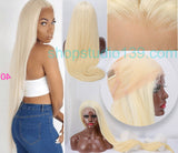 Brazilian Remy Blonde 613 celebrity wow factor 30 inch Beautiful straight Virgin Human Hair full Lace Wig With Free part spaceing 150 density