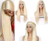 Brazilian Remy Blonde 613 celebrity wow factor 30 inch Beautiful straight Virgin Human Hair full Lace Wig With Free part spaceing 150 density