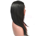 realitystar Silky Smooth Virgin Hair natural color Lace Wig Brazilian Remy Human Hair Straight Wigs for Women 150% Density Lace Frontal
