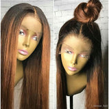 100% human Ombre lace front with dark roots