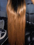 100% human Ombre lace front with dark roots
