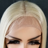 (Charmine) HD lace Front Bone Straight wig with baby hair