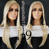 (Charmine) HD lace Front Bone Straight wig with baby hair
