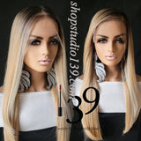 (Charm) Honey blonde ombre lace front wig