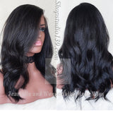 (67) 100% Human Hair Loose Wave lace front wig with free parting