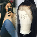 Beautiful Bone straight human hair lace front wig