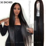 celebrity wow factor 30 inch Beautiful straight Virgin Human Hair Lace Front Wig With Free part spaceing 13x6 inches 200 density