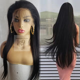 100% Human Hair Lace Front Wig With Free Parting Space And Baby Hair