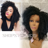 (Chloe) Human Hair Blend Kinky Curly Lace Front