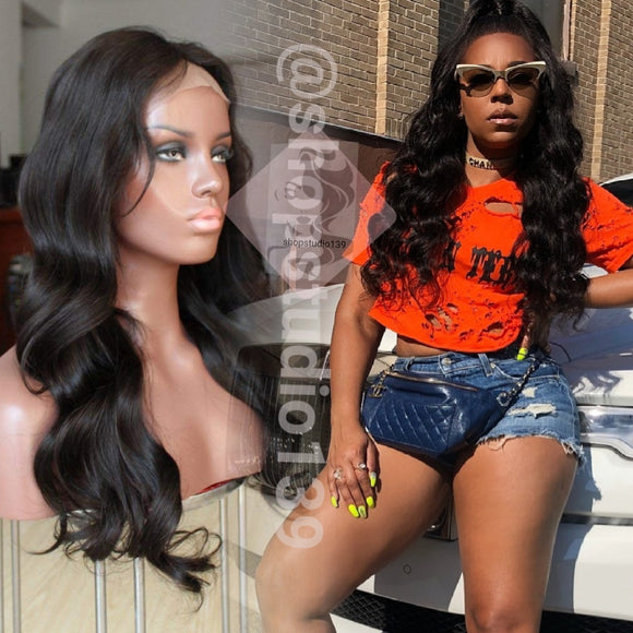 100% Human Hair Body Wave Lace Front Wig