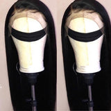 Bone Straight Human Hair Free Parting Lace Front Wig