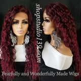 (Annette) Water wave lace front wig with shifting part