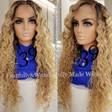 (Tasha) Water Wave HD Lace front wig