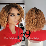 (Kaden) Water wave HD lace front wig