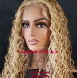 (Andrea) HD lace front water wave wig