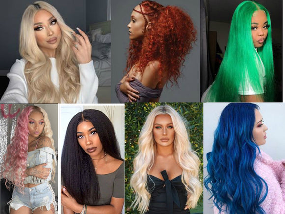 Human Blend Lace Front Wigs
