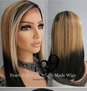 (Talley) HD Middle Part lace front BoB wig