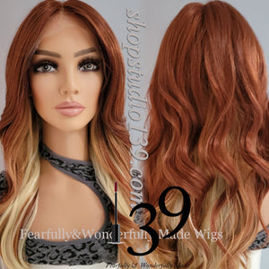 (Katherine) 2 tone HD lace front wig
