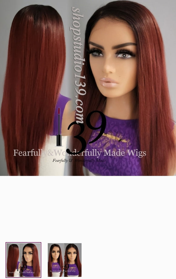 Chantell Burgundy Human Blend  perfect for all skin tones